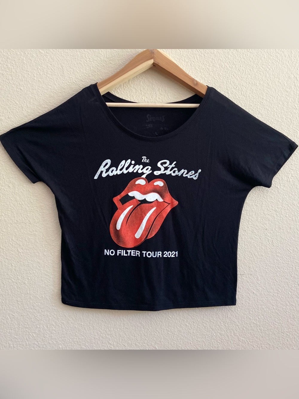 Top - Tee - The Rolling Stones - Women’s Large - No Filter Concert Tour 2021